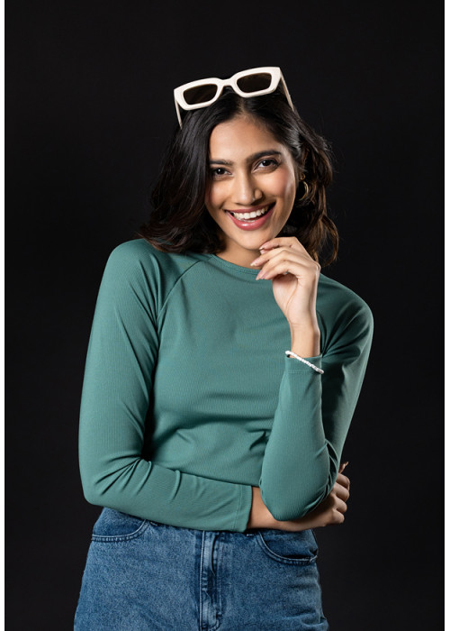 EDITH GREEN LONG SLEEVE TSHIRT